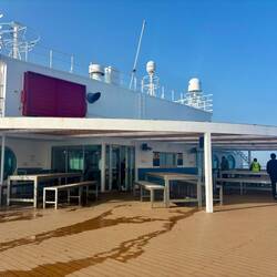 Getränkeausgabe auf dem Sonnendeck 😉☺️