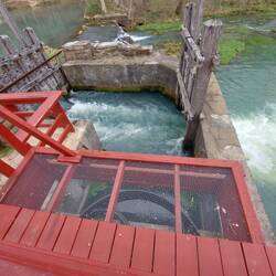 Das horizontale Wasserrad.