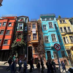 Case colorate nel quartiere di Balat
