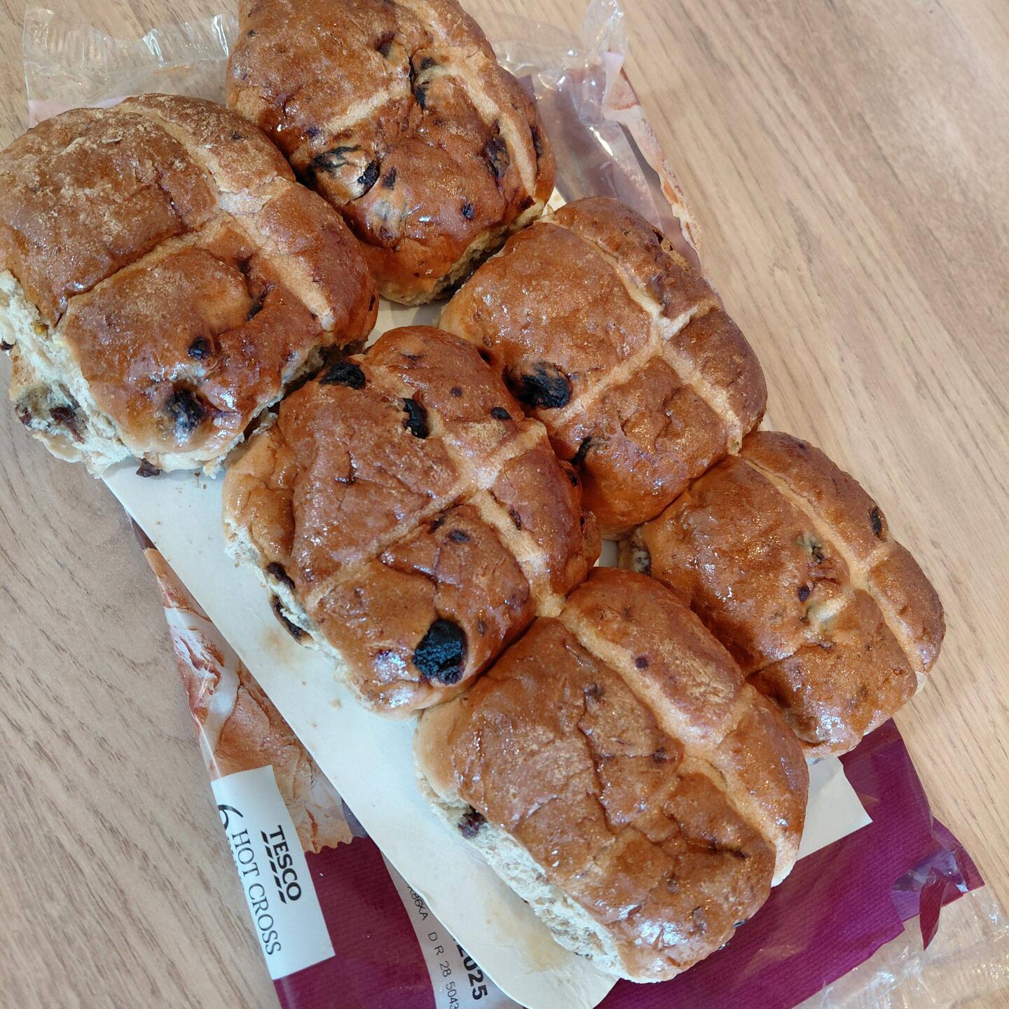 Christine saved the day with her Tesco Hot X Buns!