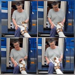 Louie macht wieder ne Kuschelattacke