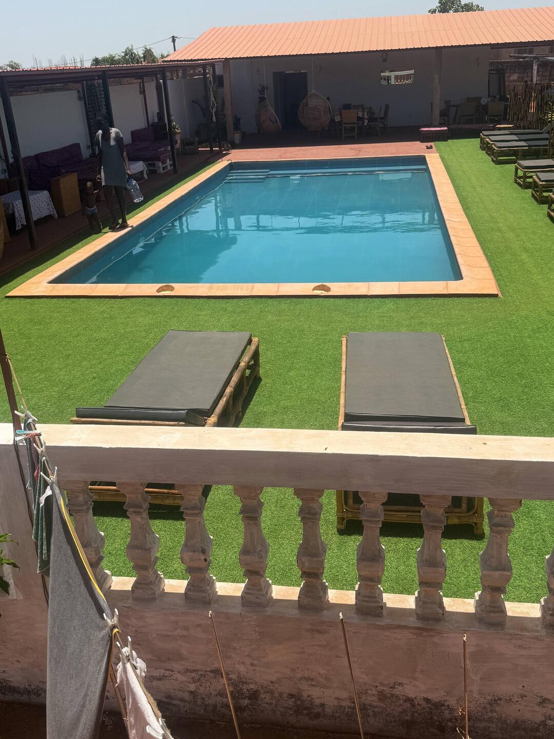 Luxus in Afrika 🙈🙈 - wir genießen den Pool 👍