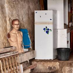 Blick in eine Garage