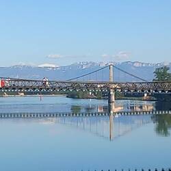 Le Vercors vu de Tain l'Hermitage.