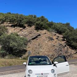 Kurzer Halt an einem Mirador (Aussichtspunkt).