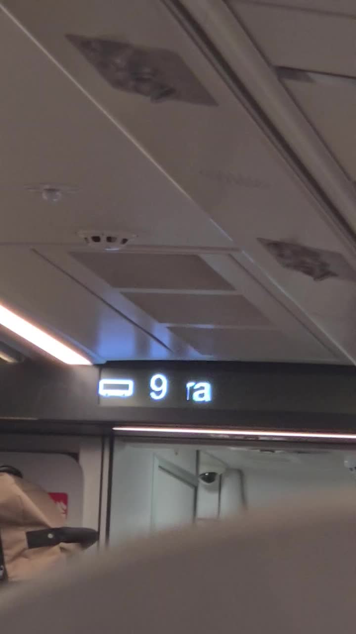 One of our trains today was pretty zippy at speeds of up to 300 km per hour. (180 mph)