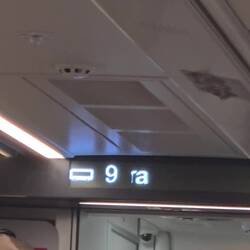One of our trains today was pretty zippy at speeds of up to 300 km per hour. (180 mph)
