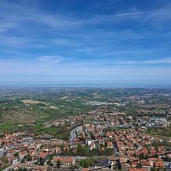 Blick auf Rimini