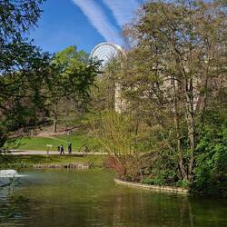 Blick vom Léopold-Park