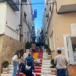 Prozession begann in der Nähe der spanischen Treppe