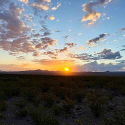Sonnenaufgang in New Mexiko