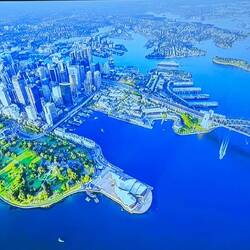Entering Sydney Harbor