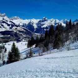 Blick auf den Hahnen, mein Lieblingsberg in Engelberg!