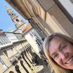 View from our room at Pension (small hotel)