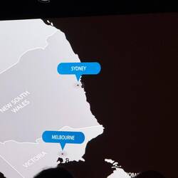 Canberra is right betwen these two cities