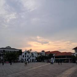 Sonnenuntergang in Batavia