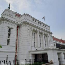 Eines der restaurierten Holländer-Häuser