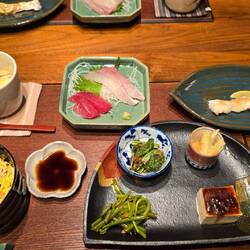 Dinner was so good. Local ingredients and home made soy sauce