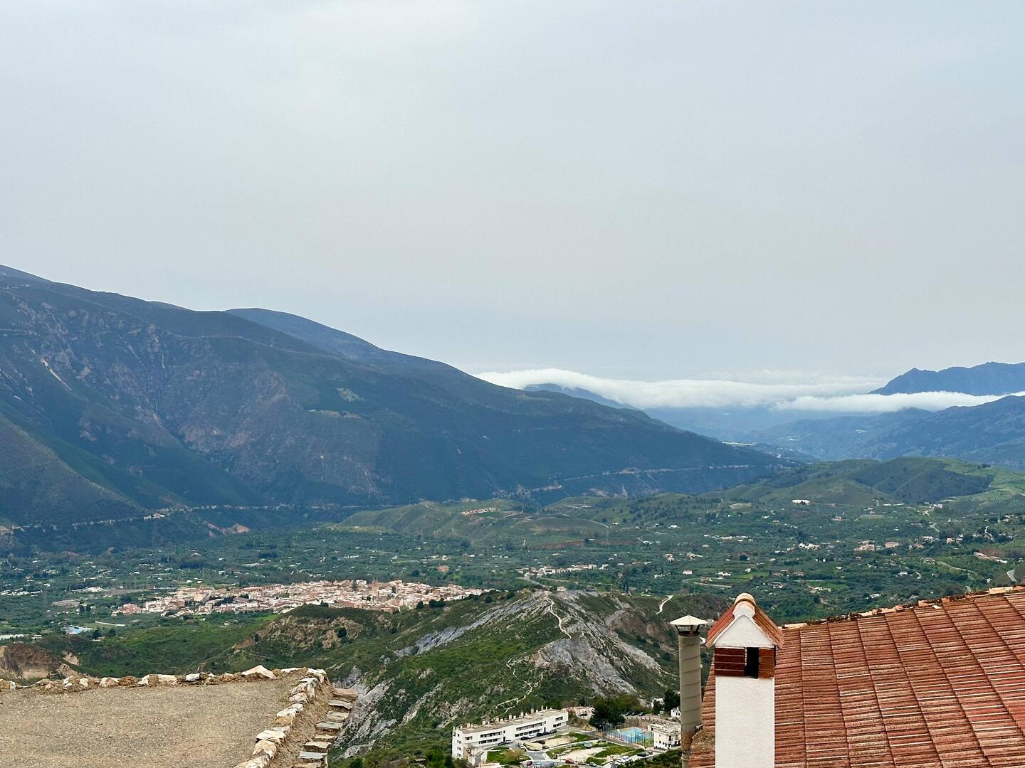 Grey skies, but clear distant views
