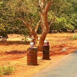 Benzinverkauf für die Mopeds