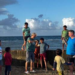 Drachen steigen, da muss Lutz mit machen