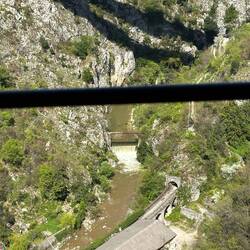 Blick auf den Fluss Rjecina vom Nördlichen Wehrgang