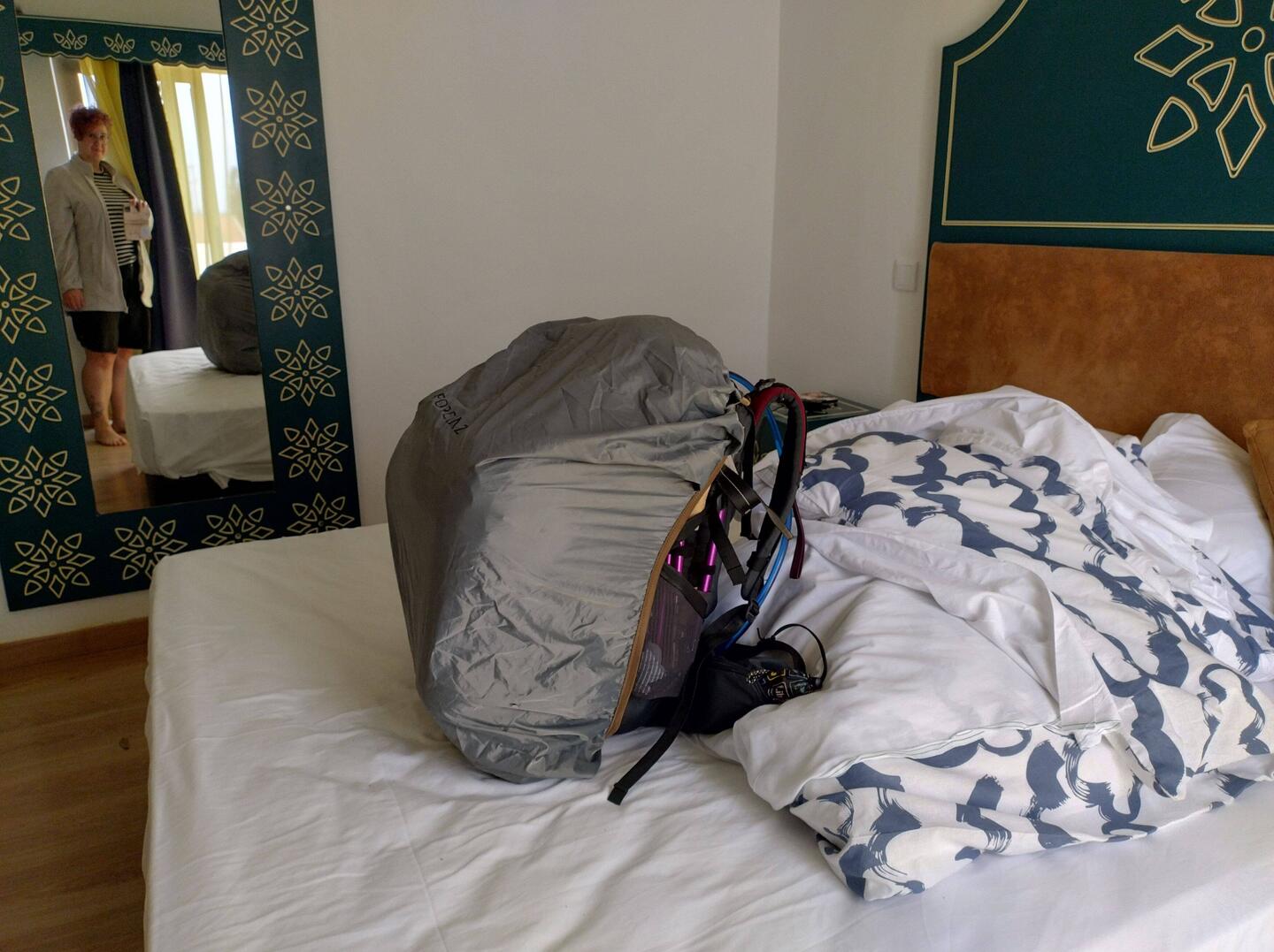 Von Beginn an war der Rucksack gut verpackt. Ganz dicht war das aber auch nicht (so wie ich)