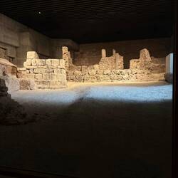 Actual parts of original fortress wall around Madrid.