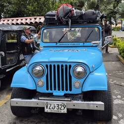 Das bepackte Original für unsere Fahrt hierher