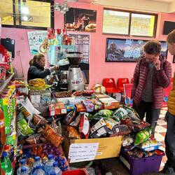 Die Chipsauswahl ist groß... die Kaffeevariationen dank Siebträger auch