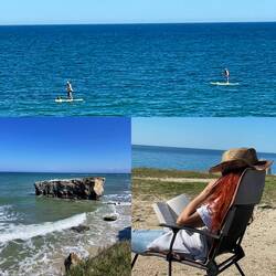 Das Meer ist im Vergleich zu gestern ganz ruhig.🌊Ein herrlicher Tag🍀🌞