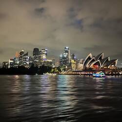 Blich zurück in die Stadt von der ⛴️ nach Manly