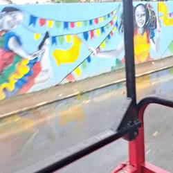 Much of the graffiti around the city is rather artistic.