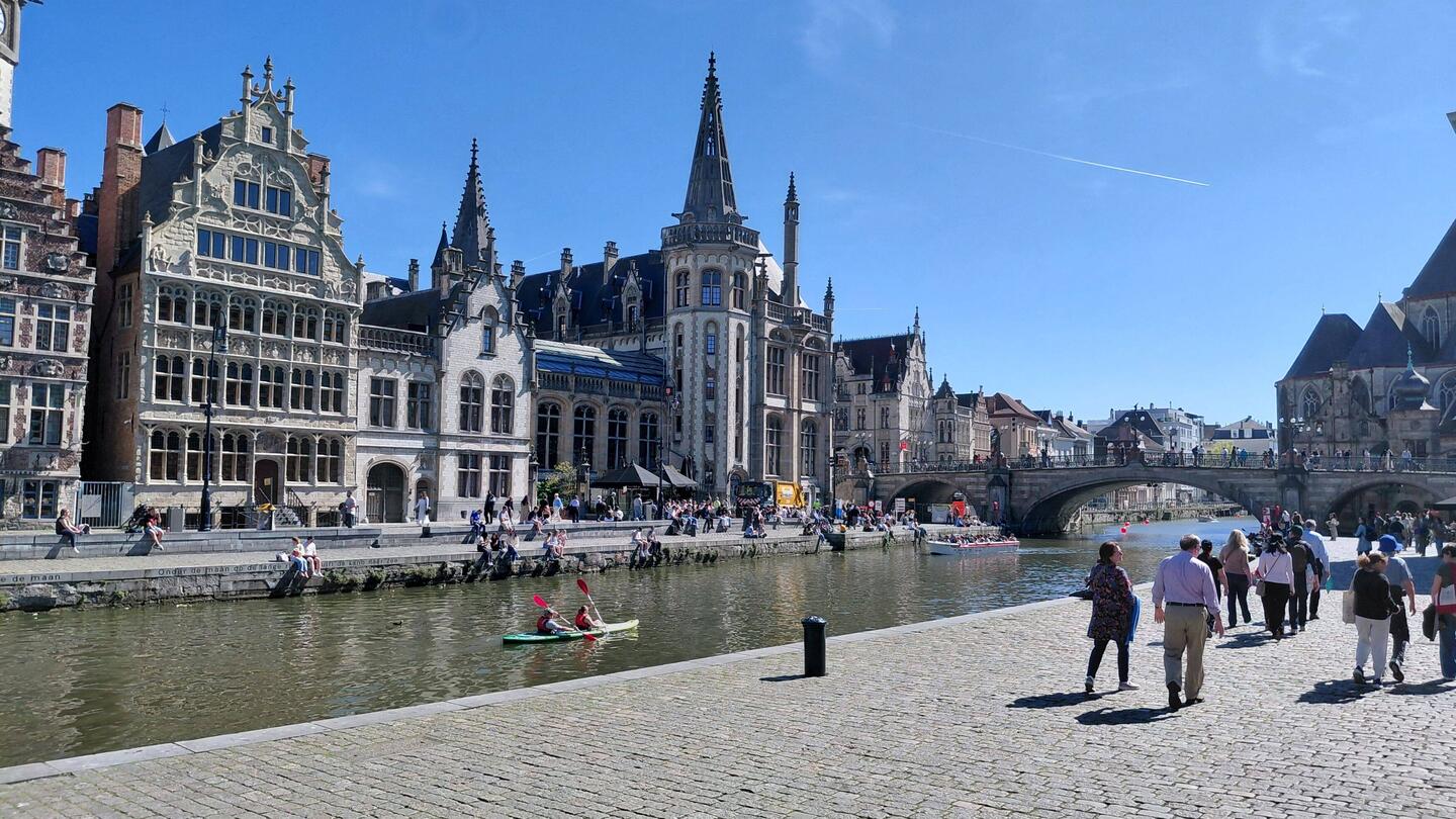 am Korenlei mit der Sint Michielsbrug
