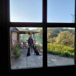 Early morning walk and breakfast on La terasse