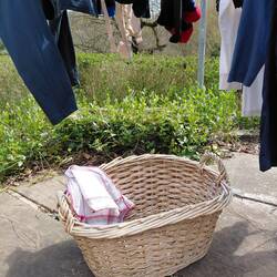 Channelling Grannie with the old wicker washing basket