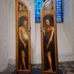 Adam und Eva des Genter Altars - Version 19. Jh. - weniger nackt