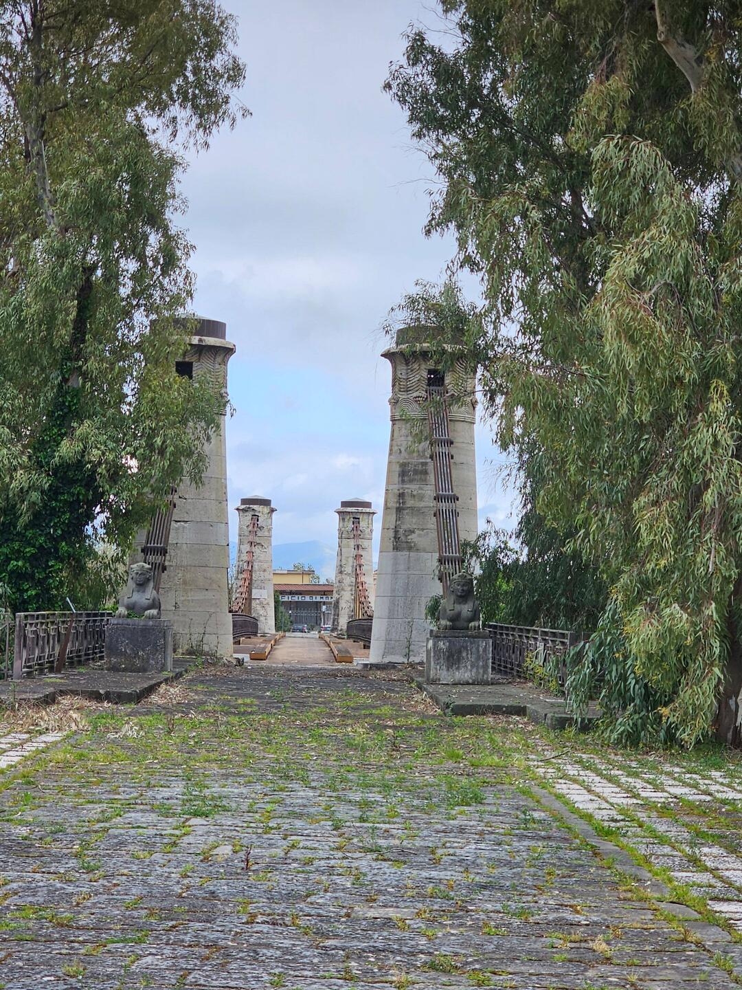 The Burbon suspension bridge