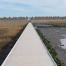 Eine der neuen Seebrücken