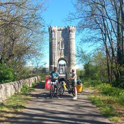 La passerelle de Rochemaure.