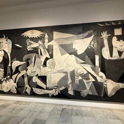 Picasso- the famous Guernica painting- a social reaction to Guernica bombing in Basque region