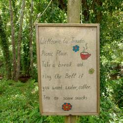 Versteckter Ort für eine Rast... An der Glocke habe ich nicht geläutet