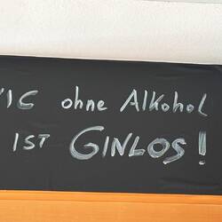 Weiser Spruch im Clubhaus!