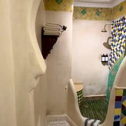 I loved the Moroccan bathroom