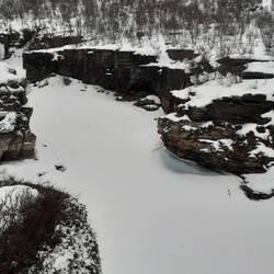 Blick in den Canyon von oben ...