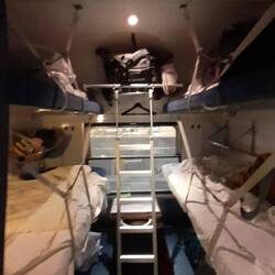 am Abend werden schnell die Betten hergerichtet