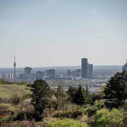 Blick auf das Internationale Zentrum Wiens
