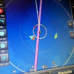 Ein Squall zieht seitlich an uns vorbei