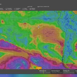 Großes Starwindfeld nähert sich