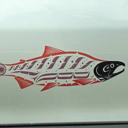 Decal on a passing truck